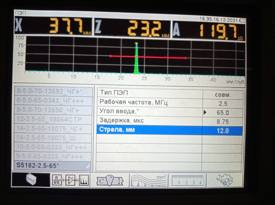 Настройка чувствительности дефектоскопа с АРД и П121 SENDAST/Прикладные  применения SENDAST Ультразвуковые преобразователи для неразрушающего  контроля